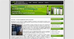 Desktop Screenshot of dedurizare.ro
